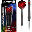 *Mission Deep Impact Darts - Steel Tip - Black - M5 - Red