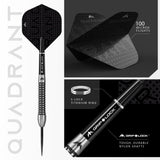 *Mission Quadrant Darts - Steel Tip - M3 - Quad Grip - view 3
