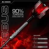 *Mission Rebus Darts - Steel Tip - M2 - Front Ring Grip - view 6