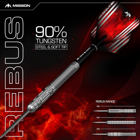 *Mission Rebus Darts - Steel Tip - M2 - Front Ring Grip - view 6