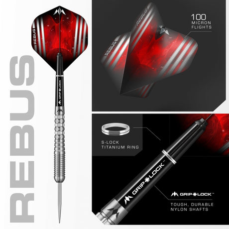 *Mission Rebus Darts - Steel Tip - M2 - Front Ring Grip - view 3