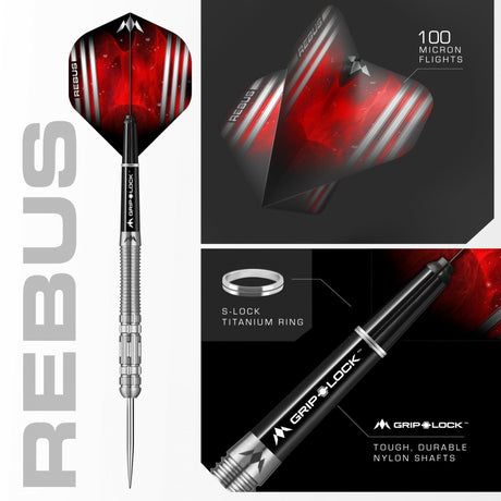 *Mission Rebus Darts - Steel Tip - M4 - Rear Ring Grip - view 3
