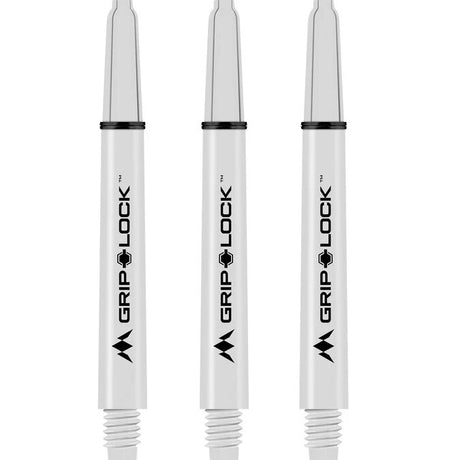 Mission GripLock Shafts - Dart Stems - White - The Darts Shop