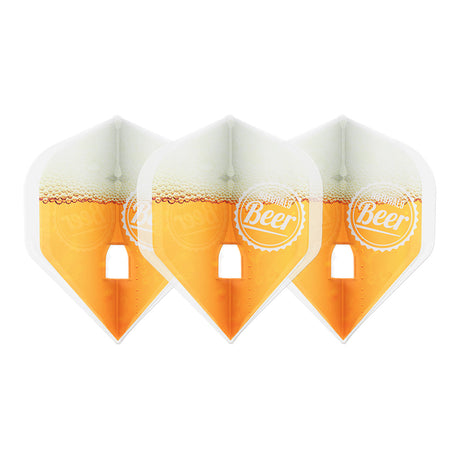 L-Style N9 Love Beer PRO Dart Flights Clear White L1 Standard