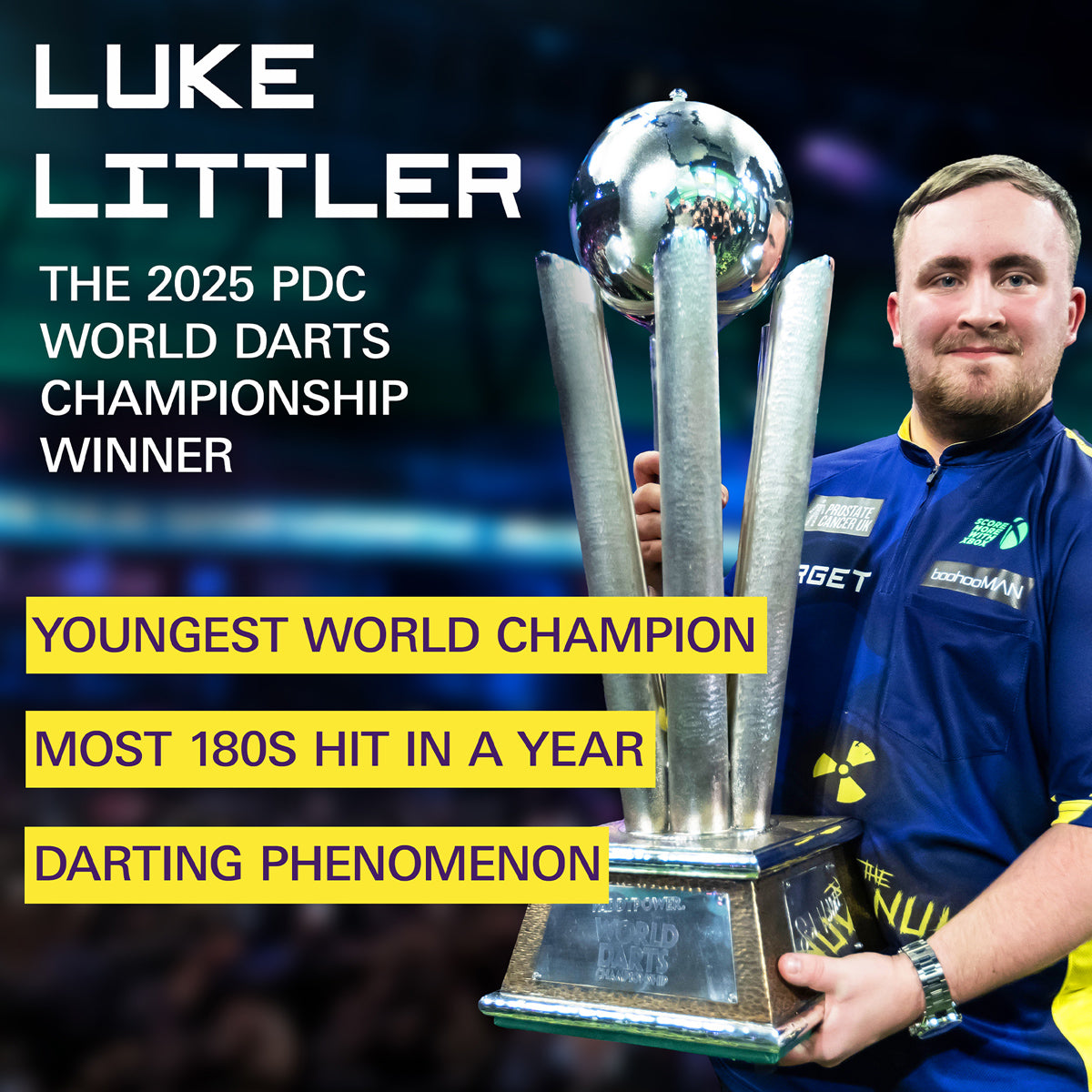 Luke Littler World Champion K-Flex One Piece Dart Flights by Target - view 20