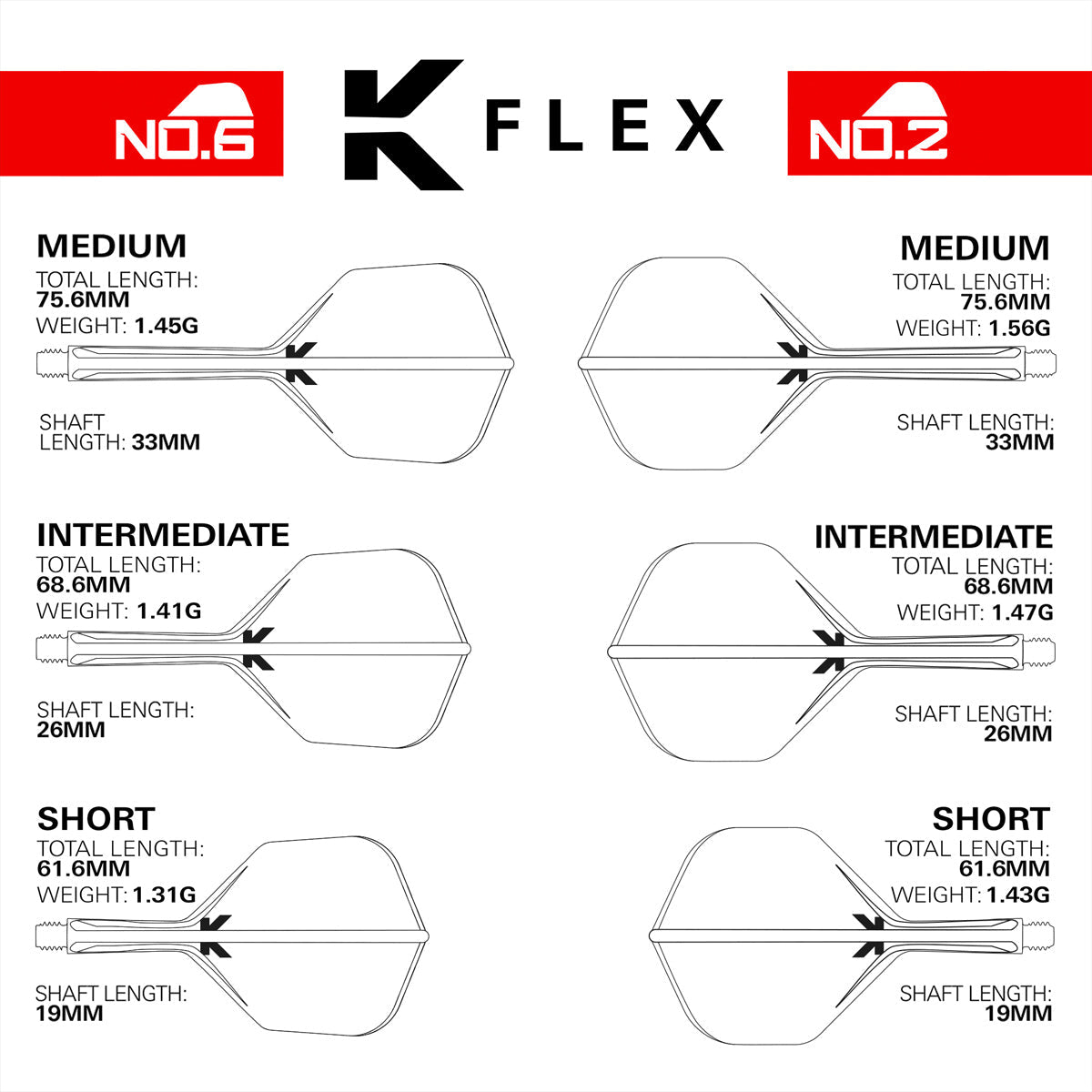 Josh Rock K-Flex One Piece Dart Flights by Target - view 10