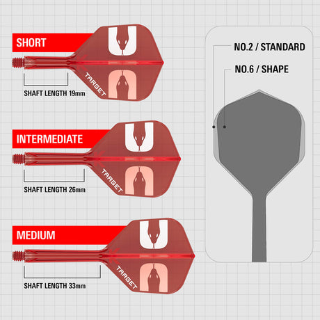 Target Nathan Aspinall No6 K-Flex Integrated Flights and Shafts - view 6