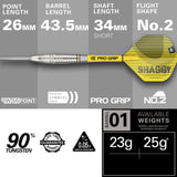 Scott Williams G1 90% Tungsten Swiss Steel Tip Darts by Target - The Darts Shop