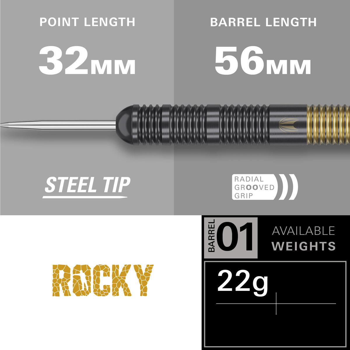 Target Josh Rock Brass Steel Tip Darts - view 4