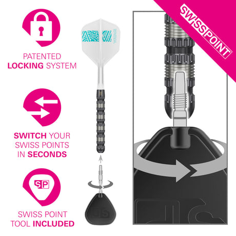 Rob Cross 95K 95% Tungsten SP Steel Tip Darts by Target - The Darts Shop