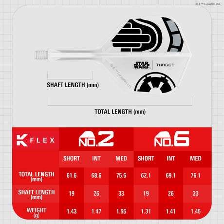 STAR WARS™ | TARGET Stormtrooper K-Flex No6 Integrated Flights and Shafts - view 6