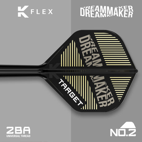 Dimitri Van den Bergh No2 K-Flex One Piece Dart Flights by Target - view 4