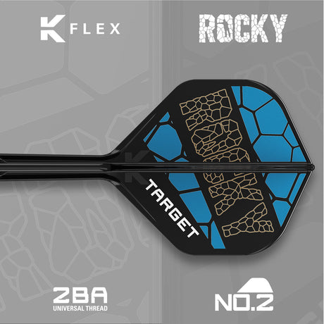 Josh Rock No2 K-Flex One Piece Dart Flights by Target - The Darts Shop