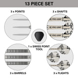 Exo 01 90% Tungsten SP Steel Tip Darts by Target - The Darts Shop
