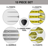 Bolide 03 Swiss Point 90% Tungsten Steel Tip Darts by Target - The Darts Shop