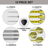 Bolide 02 Swiss Point 90% Tungsten Steel Tip Darts by Target - The Darts Shop