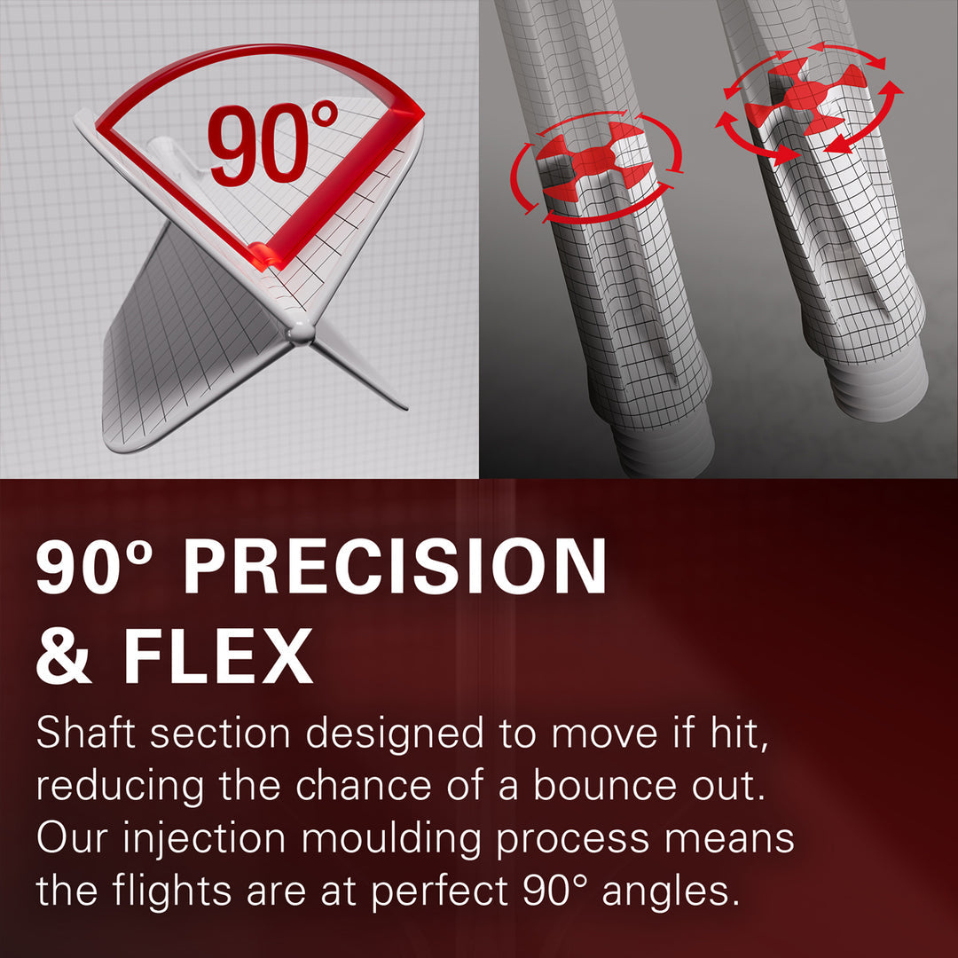 Josh Rock No2 K-Flex One Piece Dart Flights by Target - The Darts Shop