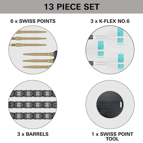 Rob Cross 95K 95% Tungsten SP Steel Tip Darts by Target - The Darts Shop