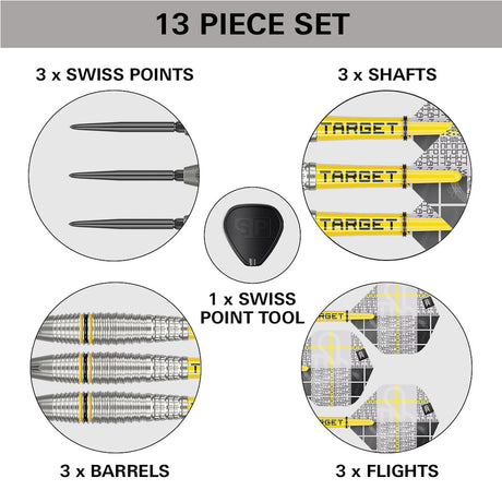 Scott Williams G2 90% Tungsten SP Steel Tip Darts by Target - The Darts Shop