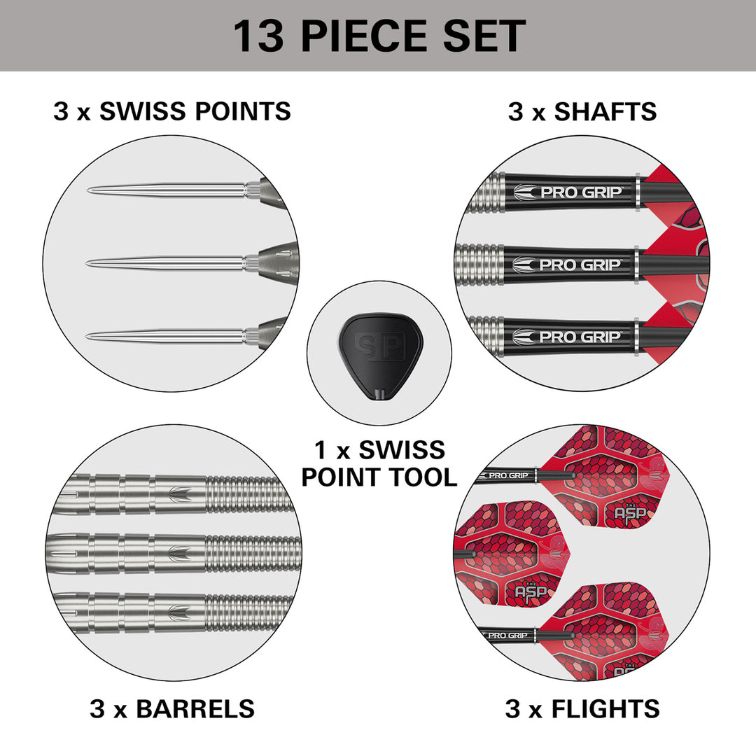 Nathan Aspinall G1 90% Tungsten SP Steel Tip Darts by Target - The Darts Shop