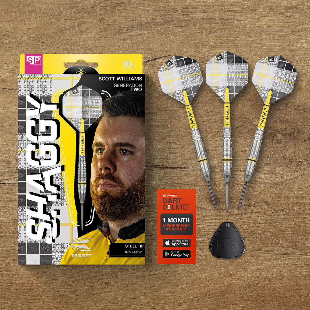 Scott Williams G2 90% Tungsten SP Steel Tip Darts by Target
