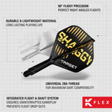 Scott Williams No2 K-Flex One Piece Dart Flights by Target - view 11