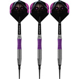 Mission Phantom Darts - Soft Tip - Brass - Silver & Purple Coated - view 2