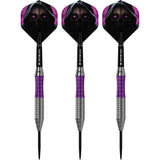 Mission Phantom Darts - Steel Tip - Brass - Silver & Purple Coated - view 2