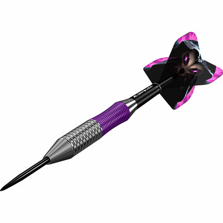 Mission Phantom Darts - Steel Tip - Brass - Silver & Purple Coated - view 5