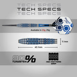 Red Dragon Luke Humphries TX5 90% Tungsten Steel Tip Darts