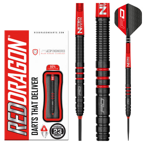 Milano RS 90% Tungsten Steel Tip Darts by Red Dragon - view 7