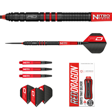Milano RS 90% Tungsten Steel Tip Darts by Red Dragon - view 9