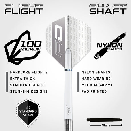 Javelin 85% Tungsten Steel Tip Darts by Red Dragon - view 3