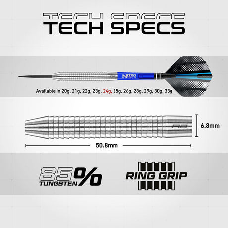 Razor Edge 85% Tungsten Steel Tip Darts by Red Dragon - view 6