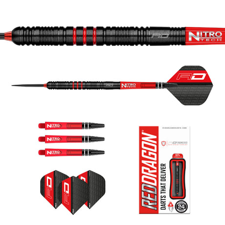 Milano RS 90% Tungsten Steel Tip Darts by Red Dragon - view 12