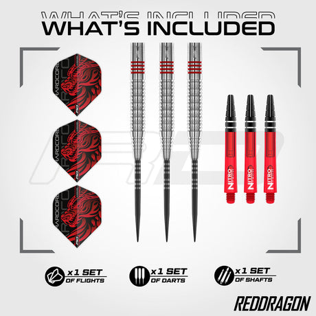 Jonny Clayton Original 2.0 90% Tungsten Steel Tip Darts by Red Dragon - view 2