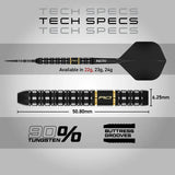 Red Dragon Ascend Parallel 90% Tungsten Steel Tip Darts