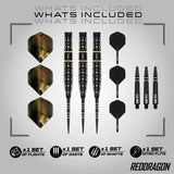 Red Dragon Ascend Torpedo 90% Tungsten Steel Tip Darts