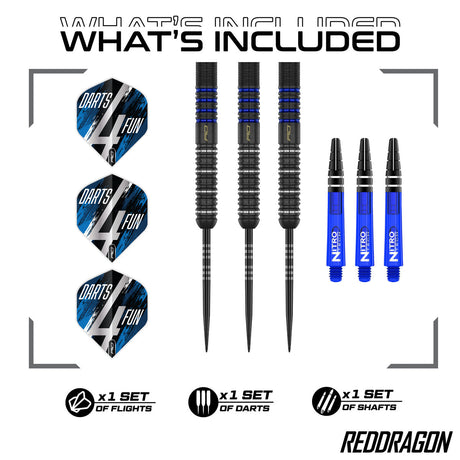 Red Dragon David Williams V1 90% Tungsten Steel Tip Darts - view 2