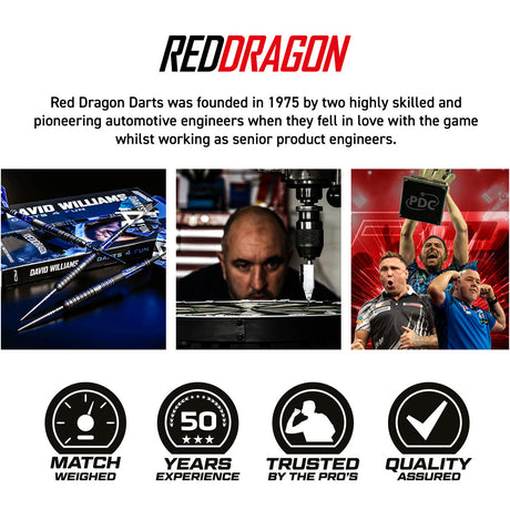 Red Dragon David Williams V1 90% Tungsten Steel Tip Darts - view 7