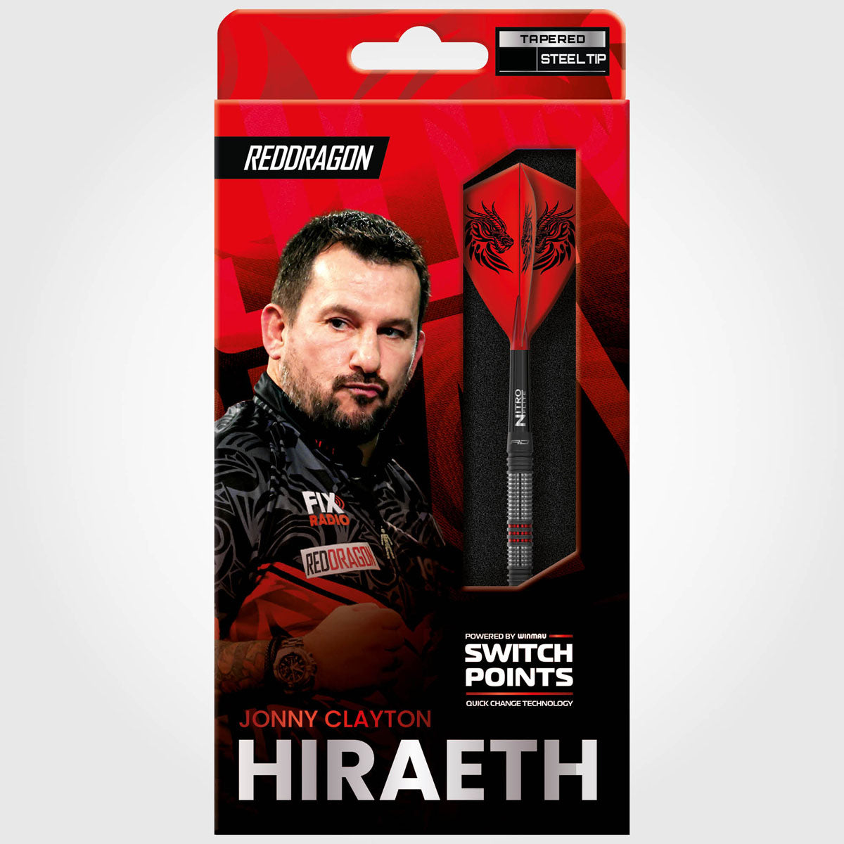 Red Dragon Jonny Clayton Hiraeth Switch Point 90% Tungsten Steel Tip Darts - view 6