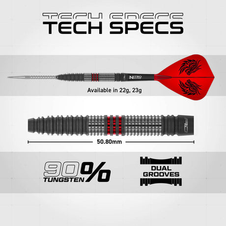 Red Dragon Jonny Clayton Hiraeth Switch Point 90% Tungsten Steel Tip Darts - view 7