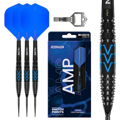 Red Dragon Amp Torpedo Switch Point 90% Tungsten Steel Tip Darts