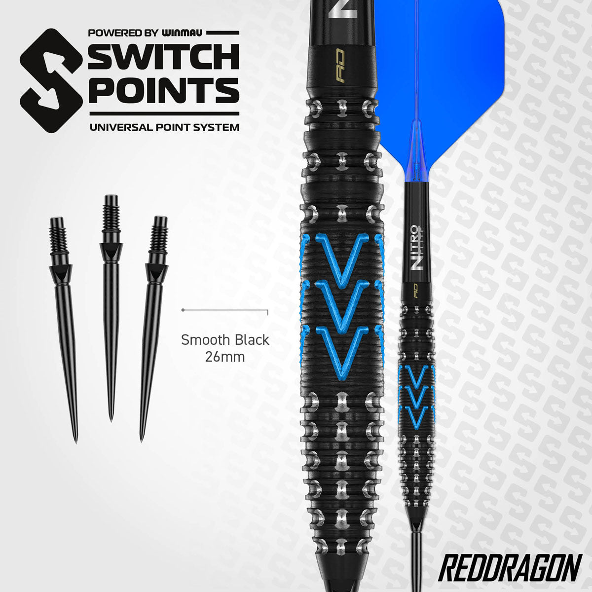Red Dragon Amp Torpedo Switch Point 90% Tungsten Steel Tip Darts - view 5