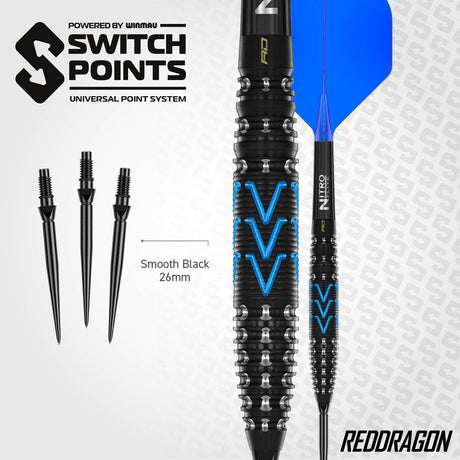 Red Dragon Amp Torpedo Switch Point 90% Tungsten Steel Tip Darts - view 5