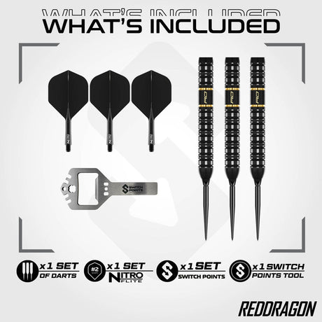 Red Dragon Ascend Parallel Switch Point 90% Tungsten Steel Tip Darts - view 2