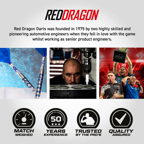 Red Dragon Gerwyn Price Blue Original Switch Point 90% Tungsten Steel Tip Darts - view 8