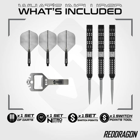 Red Dragon Recon Parallel Switch Point 90% Tungsten Steel Tip Darts - view 2