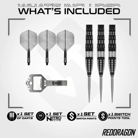 Red Dragon Recon Torpedo Switch Point 90% Tungsten Steel Tip Darts - view 2