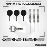 Red Dragon Gian van Veen Tour Edition Switch Point 90% Tungsten Steel Tip Darts - view 2